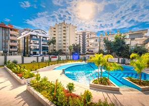 Квартира 2+1 в новом комплексе рядом с пляжем Клеопатра