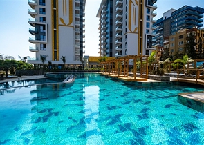 Двухкомнатная квартира с богатой инфраструктурой в районе Махмутлар