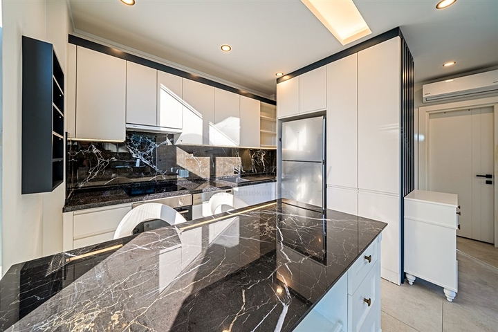 Двухкомнатная квартира в центре Аланьи с развитой инфраструктурой