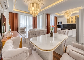 Трёхкомнатный пентхаус с террасой и развитой инфраструктурой в районе Каргыджак