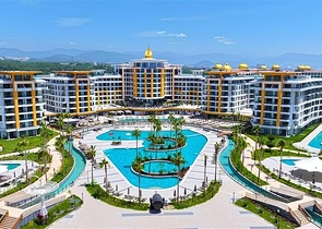 Двухкомнатный садовый дуплекс 2+1 с собственной террасой в районе Тюрклер