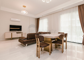 Двухкомнатный садовый дуплекс 2+1 с собственной террасой в районе Тюрклер