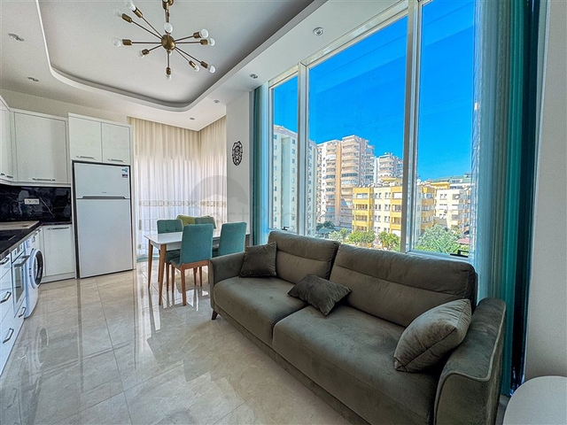 Двухкомнатная квартира 1+1 с мебелью в районе Махмутлар