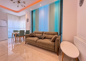 Двухкомнатная квартира 1+1 с мебелью в районе Махмутлар