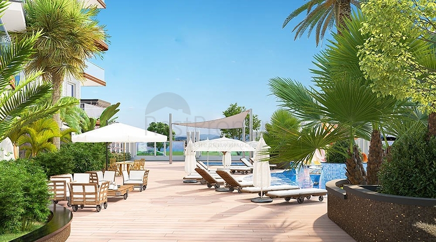 Современная двухкомнатная квартира 1+1 в Махмутларе