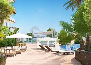 Современная двухкомнатная квартира 1+1 в Махмутларе