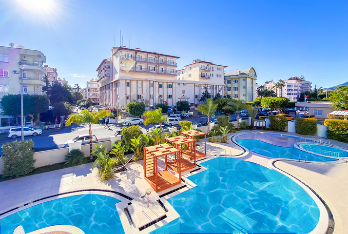 Двухкомнатная квартира 2+1 в центральной части Аланьи рядом с городской инфраструктурой