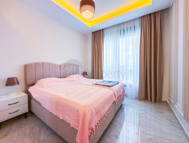 Двухкомнатная квартира 2+1 в центральной части Аланьи рядом с городской инфраструктурой