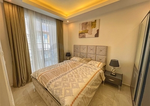 Двухкомнатная квартира 1+1 в современном доме района Оба