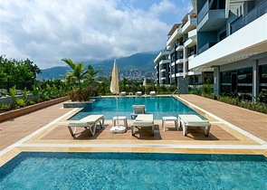 Современная двухкомнатная квартира 1+1 в районе Оба