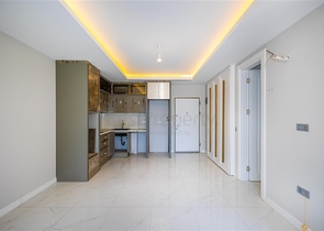 Двухкомнатная квартира 1+1 в современном жилом комплексе района Оба