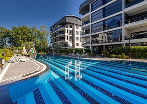 Двухкомнатная квартира 1+1 в современном жилом комплексе района Оба