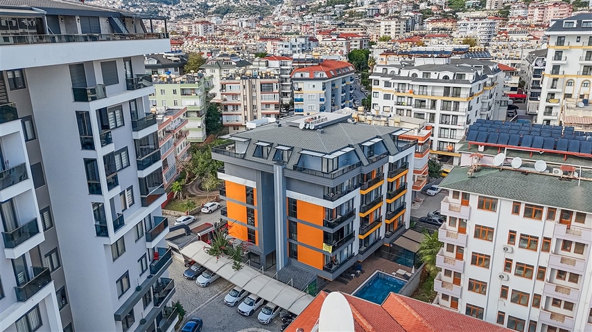 Двухкомнатная квартира 1+1 в центре Аланьи рядом с городской жизнью