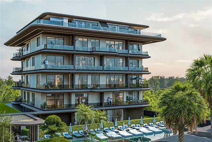 Современные квартиры в новом жилом проекте в районе Кестель