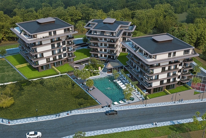 Современные квартиры в новом жилом проекте в районе Кестель