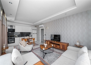 Пентхаус 2+1 с террасой и мебелью в районе Махмутлар