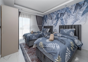 Пентхаус 2+1 с террасой и мебелью в районе Махмутлар