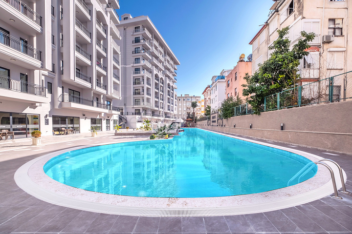 Современная квартира 1+1 в развитом жилом комплексе Аланьи