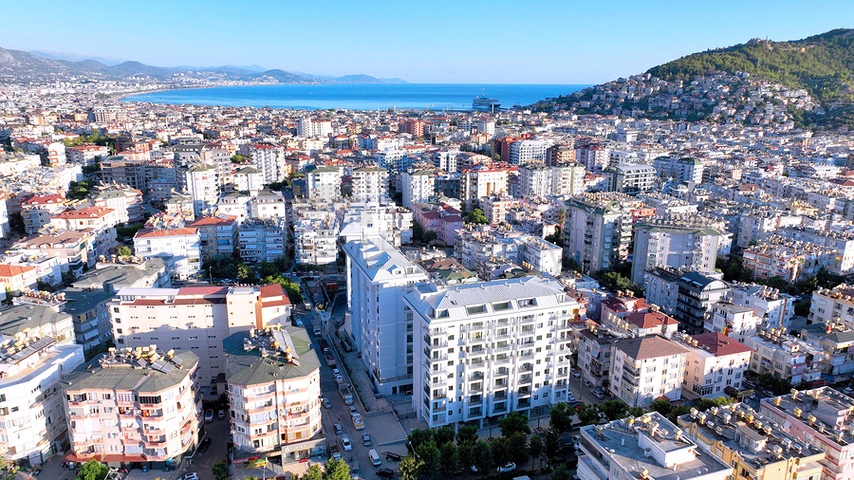 Современная квартира 1+1 в развитом жилом комплексе Аланьи