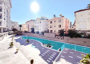 Современная квартира 1+1 в развитом жилом комплексе Аланьи