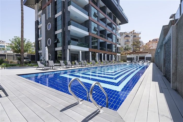 Уютная квартира 1+1 в современном жилом комплексе района Оба