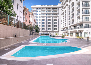 Современная квартира 1+1 в новом жилом комплексе района Клеопатра