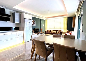 Квартира 3+1 в благоустроенном жилом комплексе района Оба