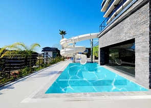 Современная квартира 1+1 в благоустроенном жилом комплексе района Клеопатра