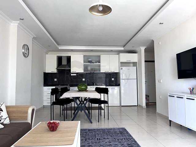 Уютная меблированная квартира в развитом жилом комплексе Авсаллара