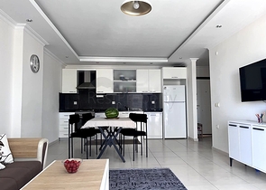 Уютная меблированная квартира в развитом жилом комплексе Авсаллара