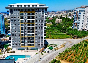 Современная квартира 1+1 в развитом районе Алании