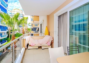 Уютная меблированная квартира 1+1 в жилом комплексе с бассейном