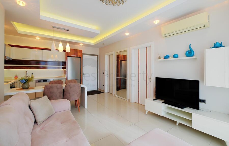 Уютная меблированная квартира 1+1 в развитом жилом комплексе