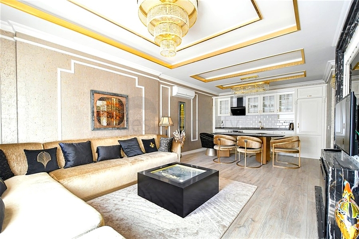 Современная меблированная квартира 2+1 в центре Алании