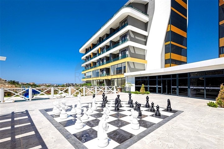 Современная квартира 1+1 в новом жилом комплексе района Оба