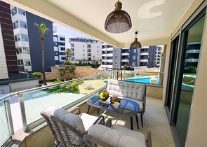 Уютная меблированная квартира 2+1 в районе Оба