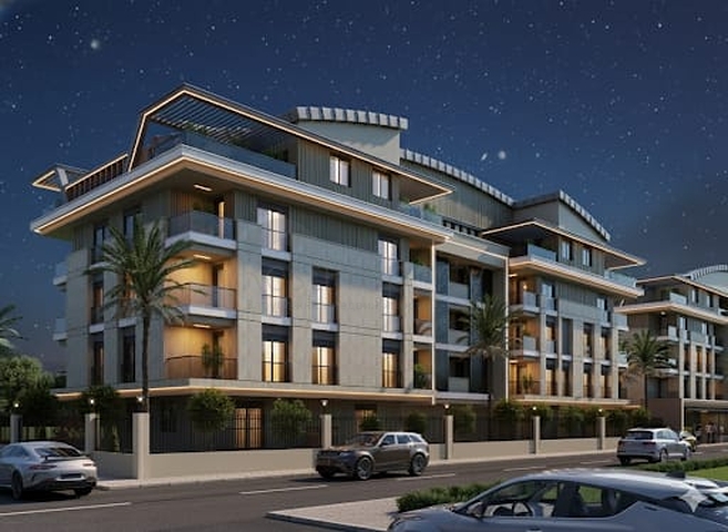 Предлагаются квартиры в комплексе планировки 1+1 ,2+1 и 3+1 дуплексы в районе Коньяалты - Анталия