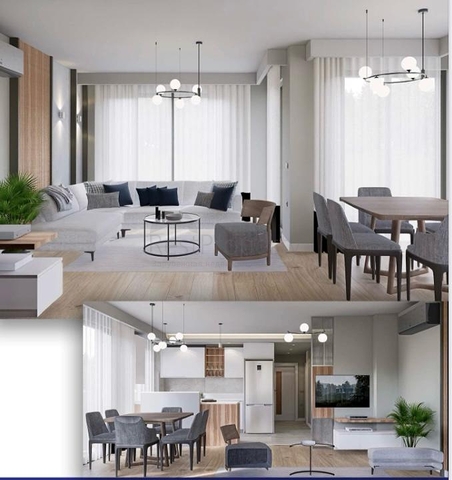 Уникальный проект , квартиры планировки 1+1 , 2+1 и 3+1 дуплекс  в микрорайоне Лара - Анталия 