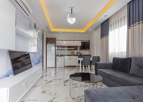 Квартира 1+1 с инфраструктурой комплекса в районе Махмутлар