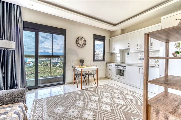 Квартира 1+1 с инфраструктурой комплекса в районе Махмутлар