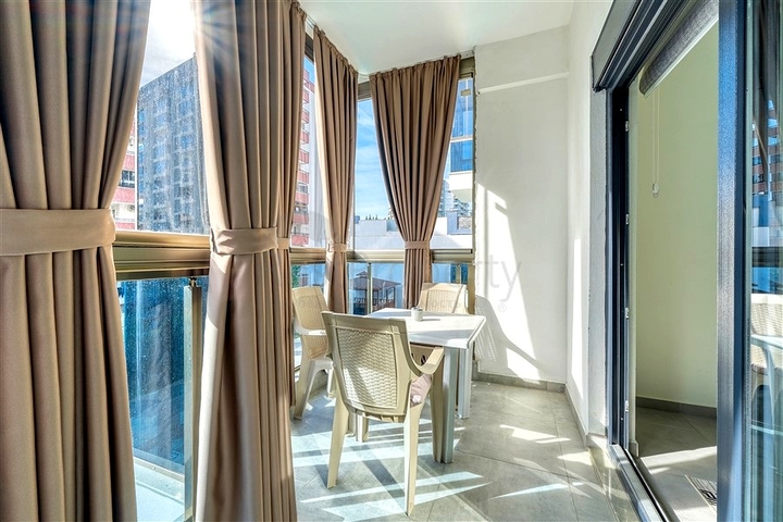 Квартира 1+1 с полной инфраструктурой комплекса в районе Махмутлар