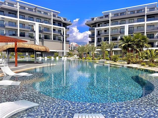 Квартира 1+1 с инфраструктурой комплекса в районе Оба