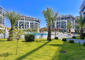 Квартира 1+1 с инфраструктурой комплекса в районе Оба