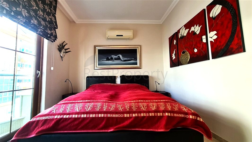 Квартира 2+1 с бассейнами и инфраструктурой комплекса в районе Кестель