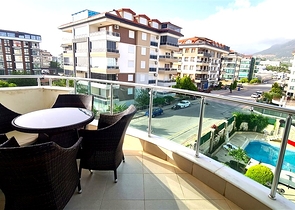 Квартира 2+1 с бассейнами и инфраструктурой комплекса в районе Кестель