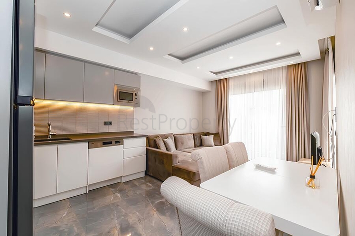 Квартира 2+1 с инфраструктурой комплекса в районе Клеопатра