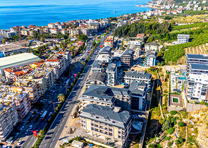 Пентхаус 3+1 с террасой и инфраструктурой в районе Клеопатра