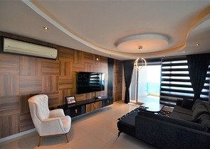 Пентхаус 3+1 с террасой и инфраструктурой комплекса в районе Тосмур