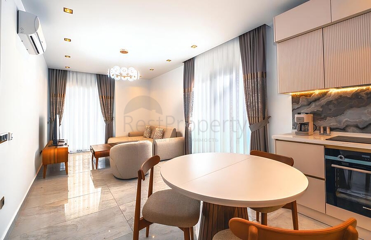 Квартира 2+1 с богатой инфраструктурой в районе Аланья Центр