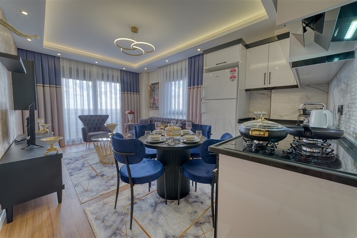 Современная квартира 1+1 в жилом комплексе района Кестель